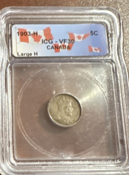 1903 H ICG VF30 FIVE CENT