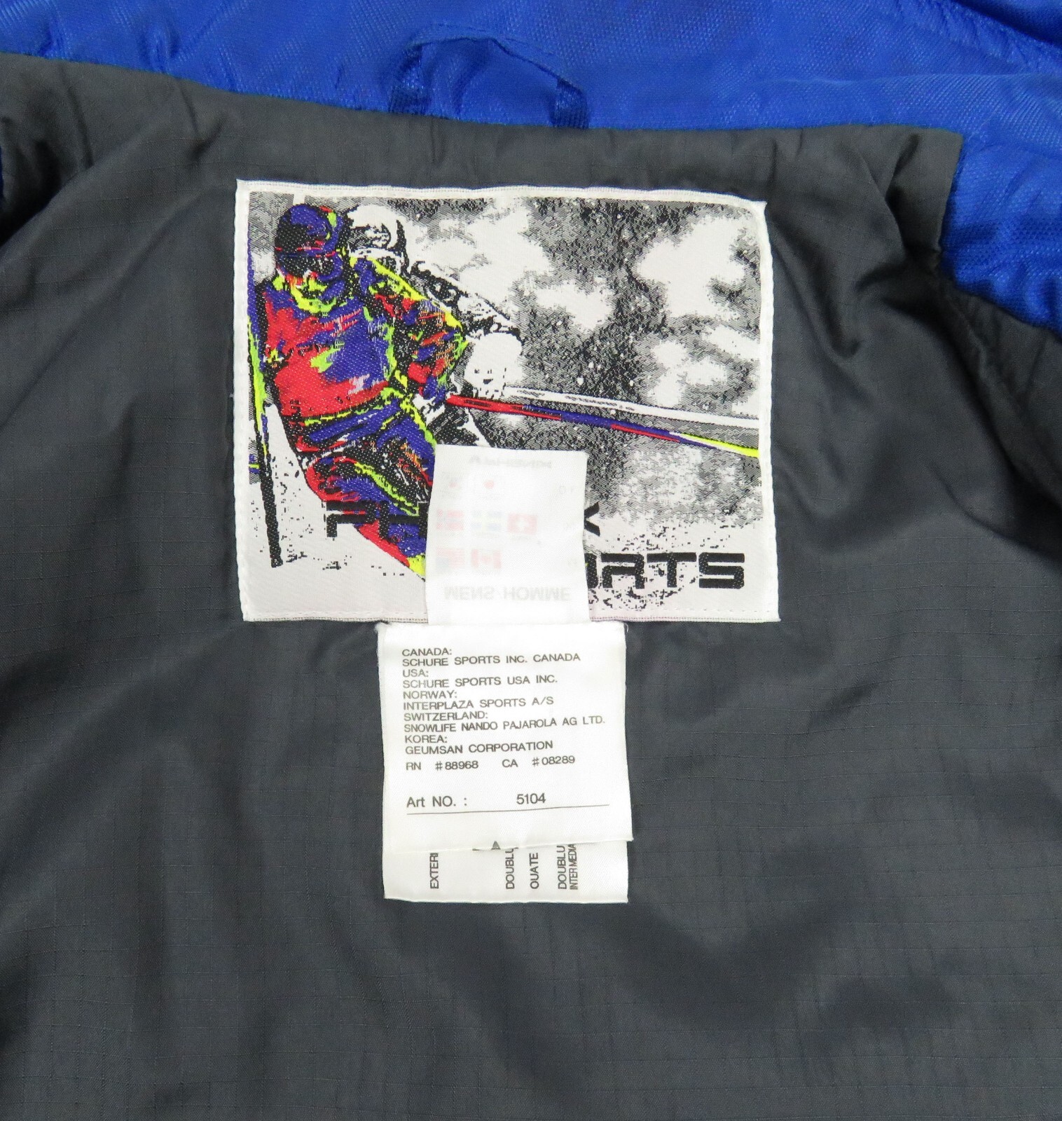 Vintage 90s Phenix Insulated Snowboard Ski Mens Hooded Full Zip Snap Jacket M