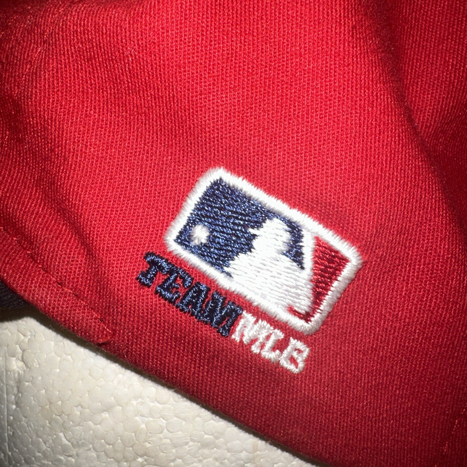 Cincinnati Reds Youth Red Hat Cap White C on Front with Black Bill Hook Loop