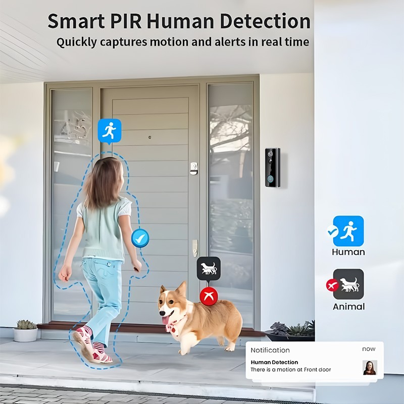Smart Wireless WiFi Doorbell Camera Phone Door Ring Video Intercom Security Bell