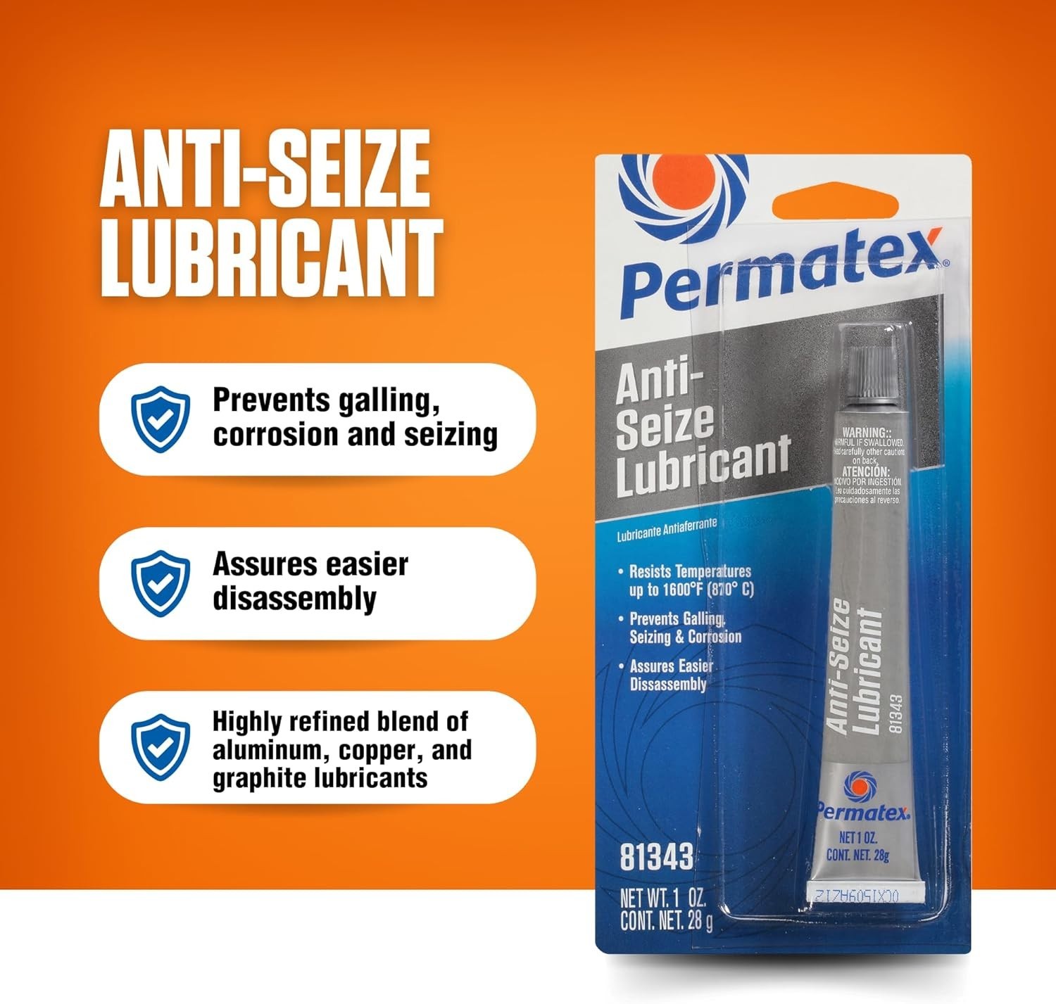 1oz Marine Lubricant Paste - Aluminum, Copper, Graphite Blend for Protection