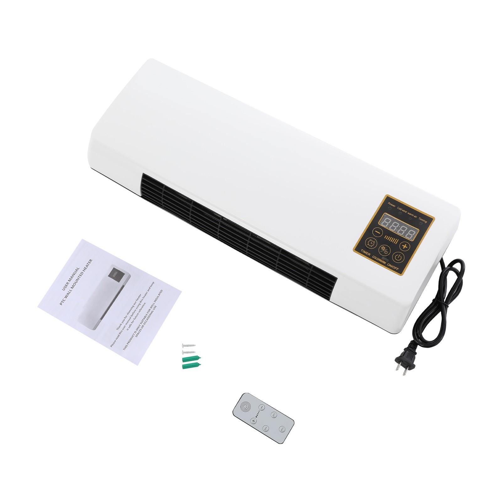 Wall-mounted Heating Machine Electric Heater With Remote Control For Indoor Room