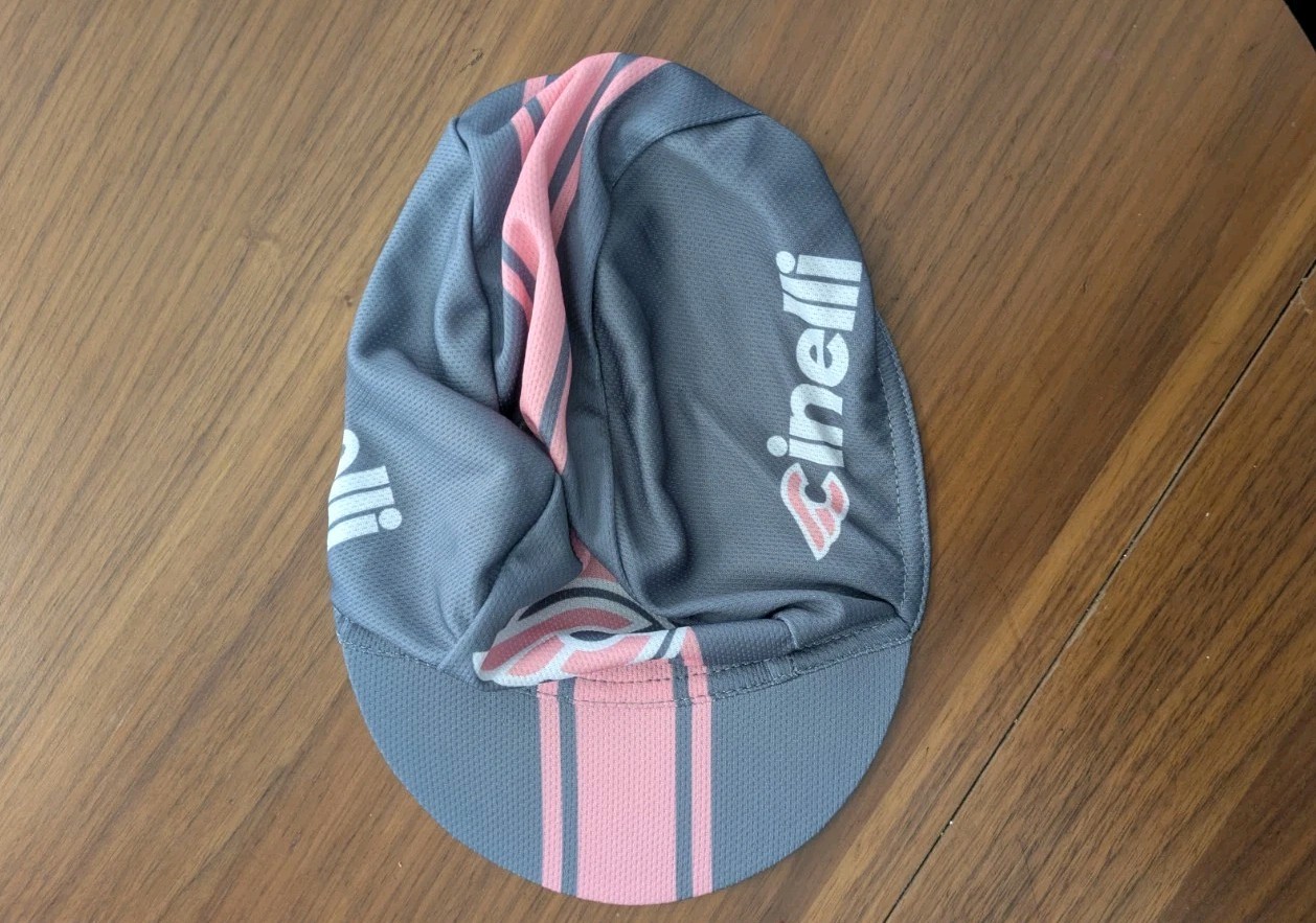 CINELLI Team Cycling Cap Pink Gray Breathable