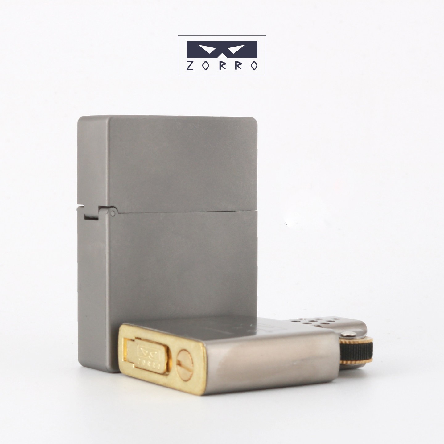 ZORRO Z860 Titanium Trench Lighter Windproof Kerosene Flint Wick Refillable