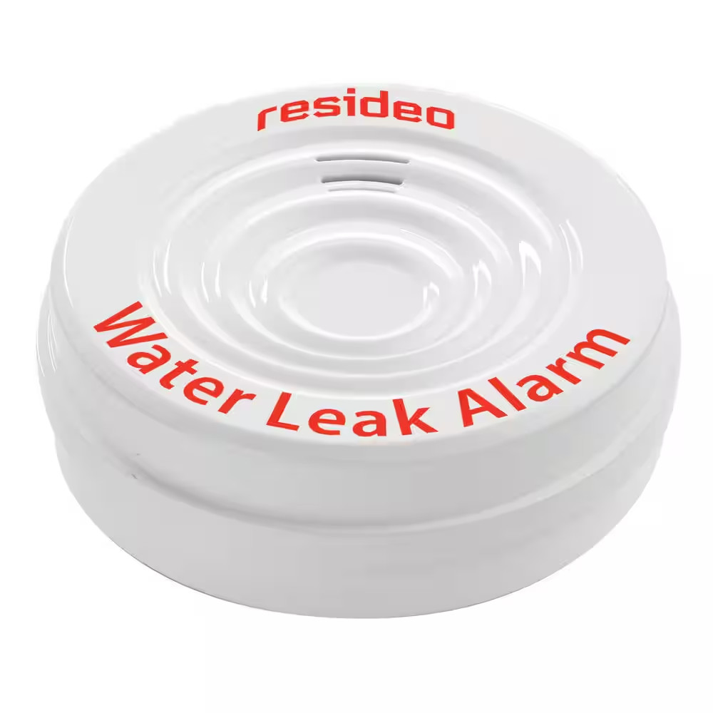 Resideo Water Leak Detector Alarm Reusable Spot Sensor For Sump Pump Heater Sink