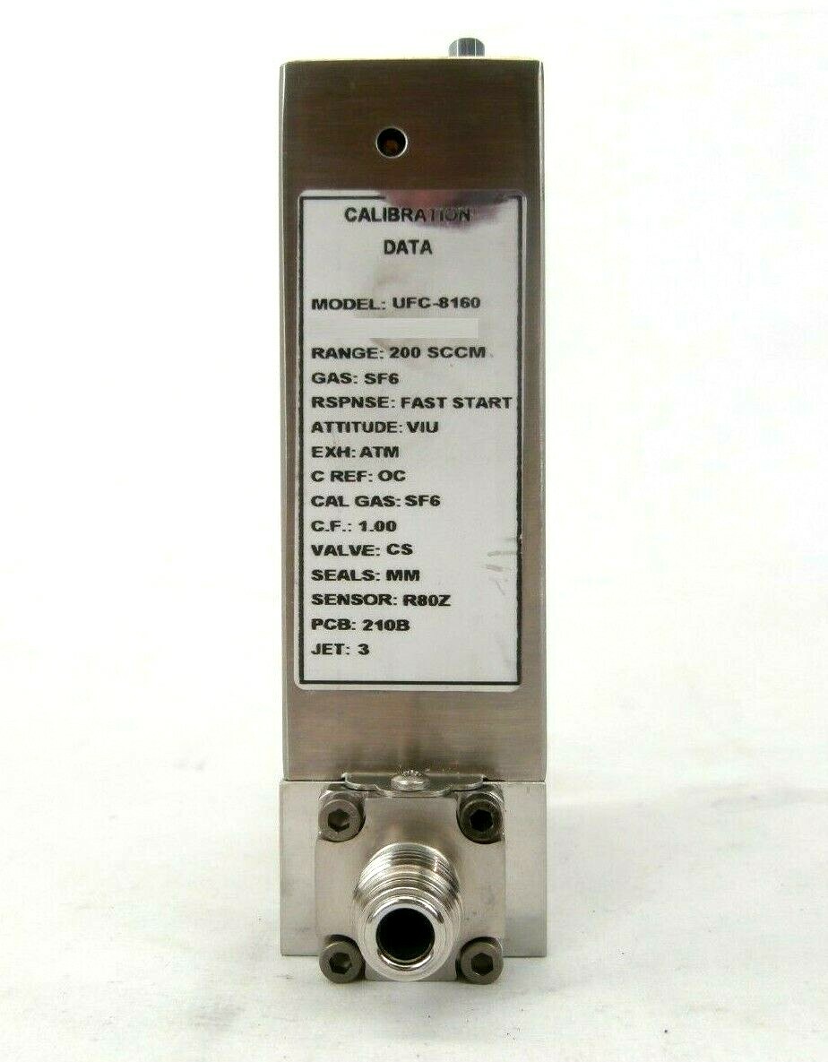 UNIT Instruments UFC-8160 Mass Flow Controller MFC 200 SCCM SF6 Working Spare