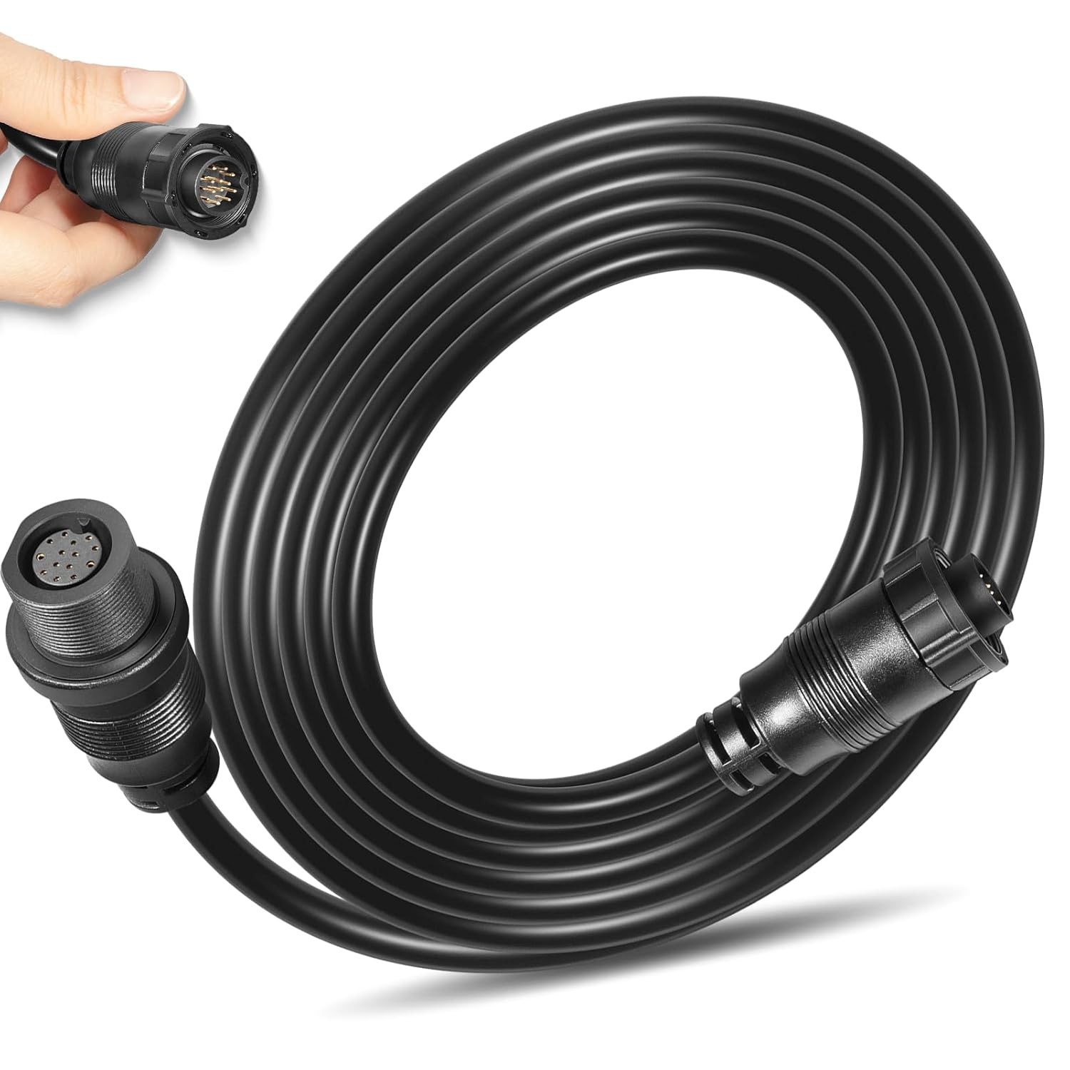 720106-1 EC M3 14W10 Transducer Extension Cable 14-pin for Humminbird APEX XPLOR