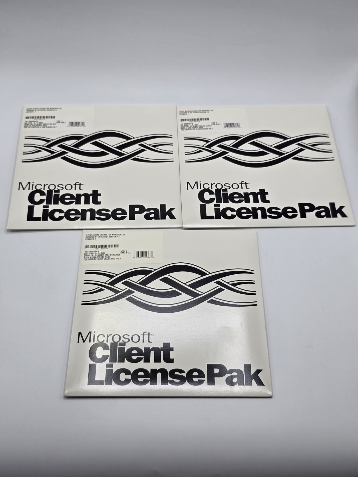 Microsoft Client License Pak Only No Media Windows NT Server Version 4.0 Sealed