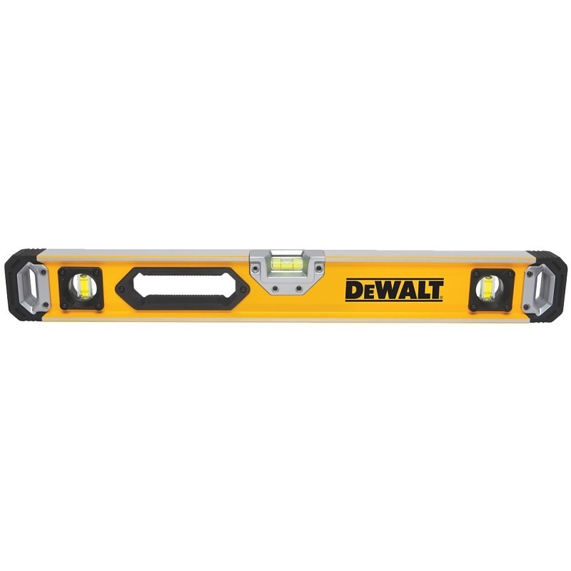 DEWALT DWHT43224 Box Beam Level, 24 in L, 3-Vial, 1-Hang Hole, Non-Magnetic, Alu