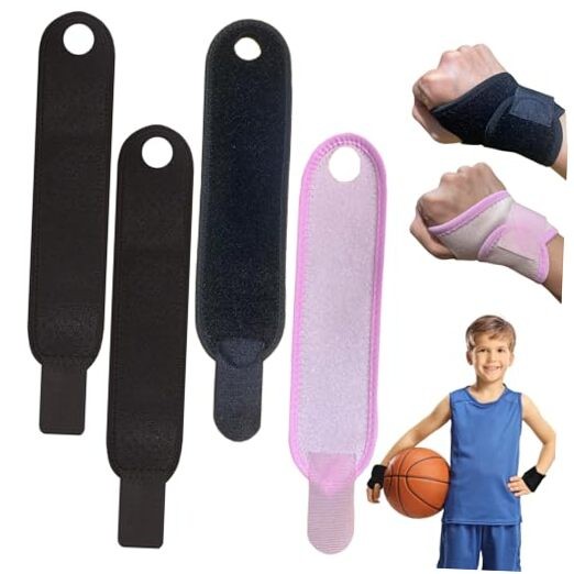 4 PCS Kids Wrist Brace, Night Wrist Sleep Support Brace, Adjustable
