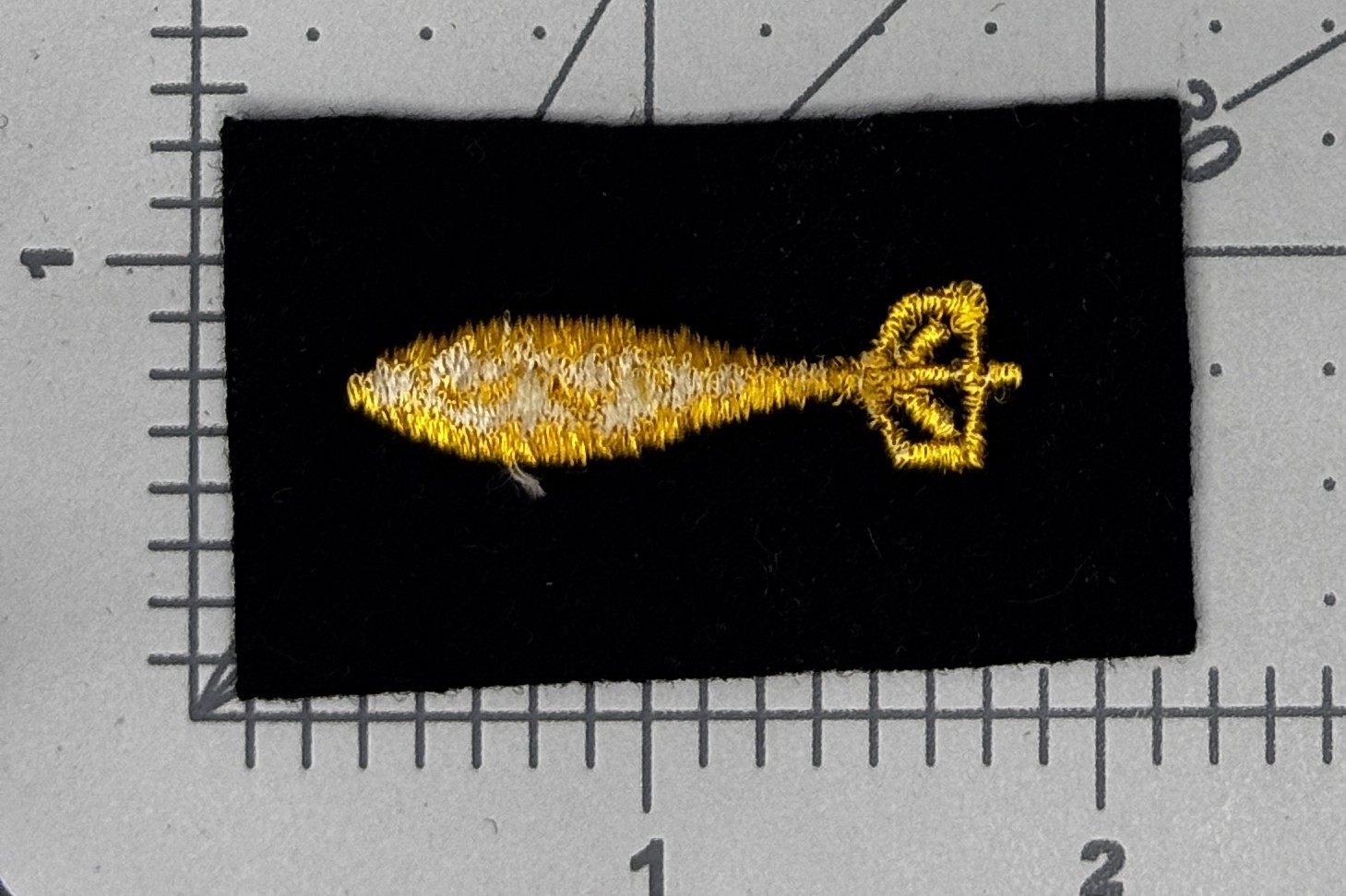 USMC Shipboard Marine Torpedoman Cuff Patch Inv# K2228