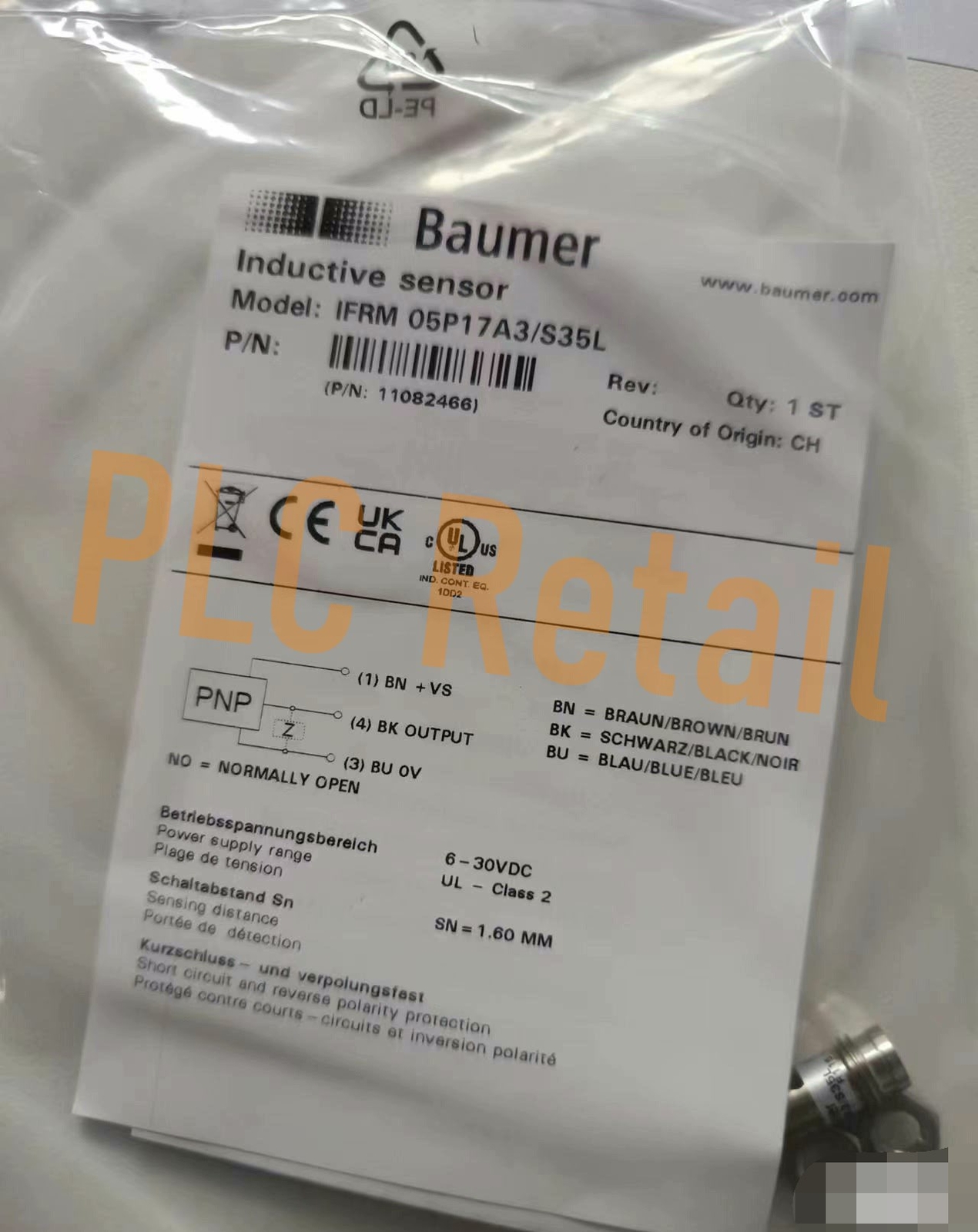 1PCS NEW Baumer Proximity switch IFRM 05P17A3/S35L 11082466 Fast delivery