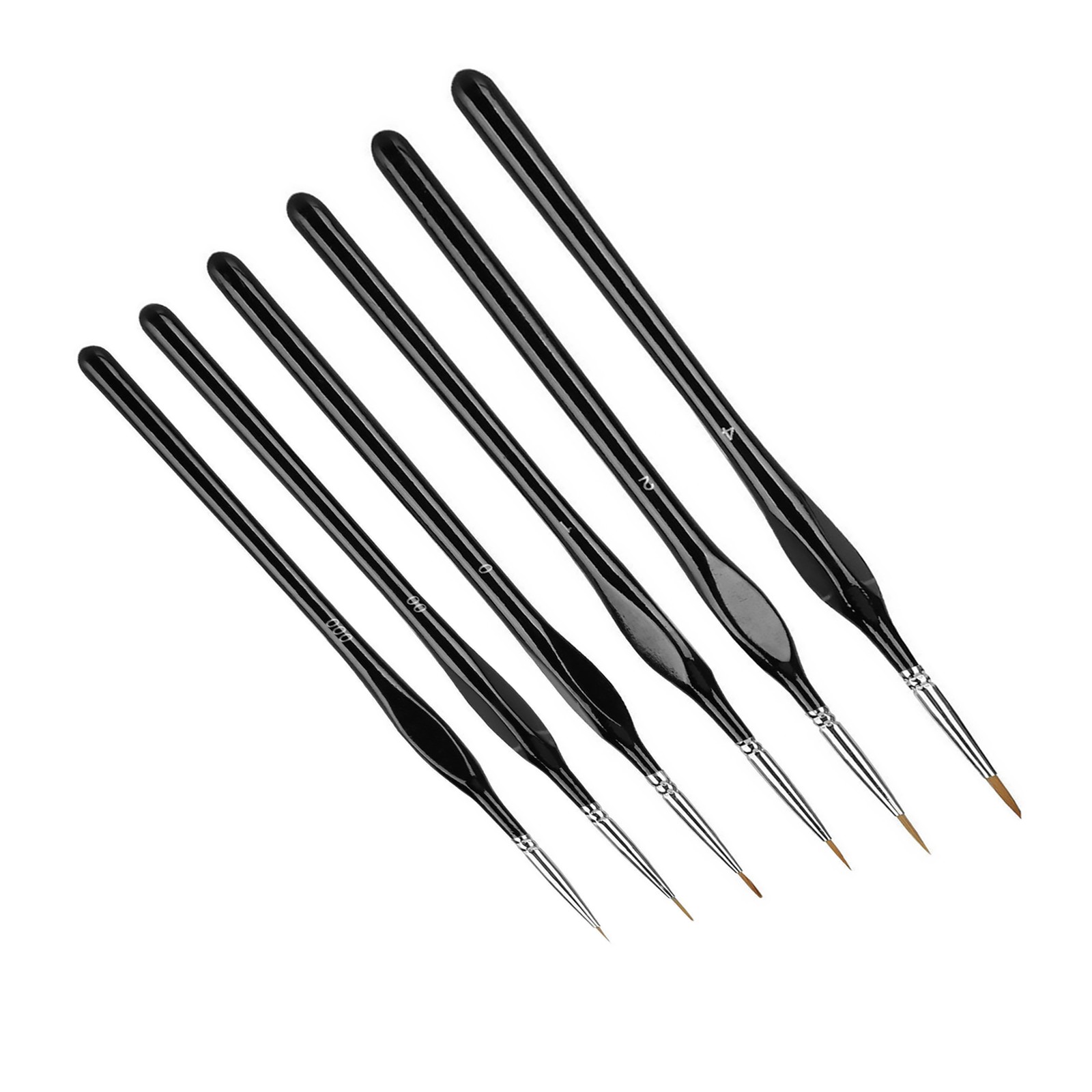 6Pcs Extra Fine EF Tip Details Paint Model Maker Painting Brush Pen Tool Set