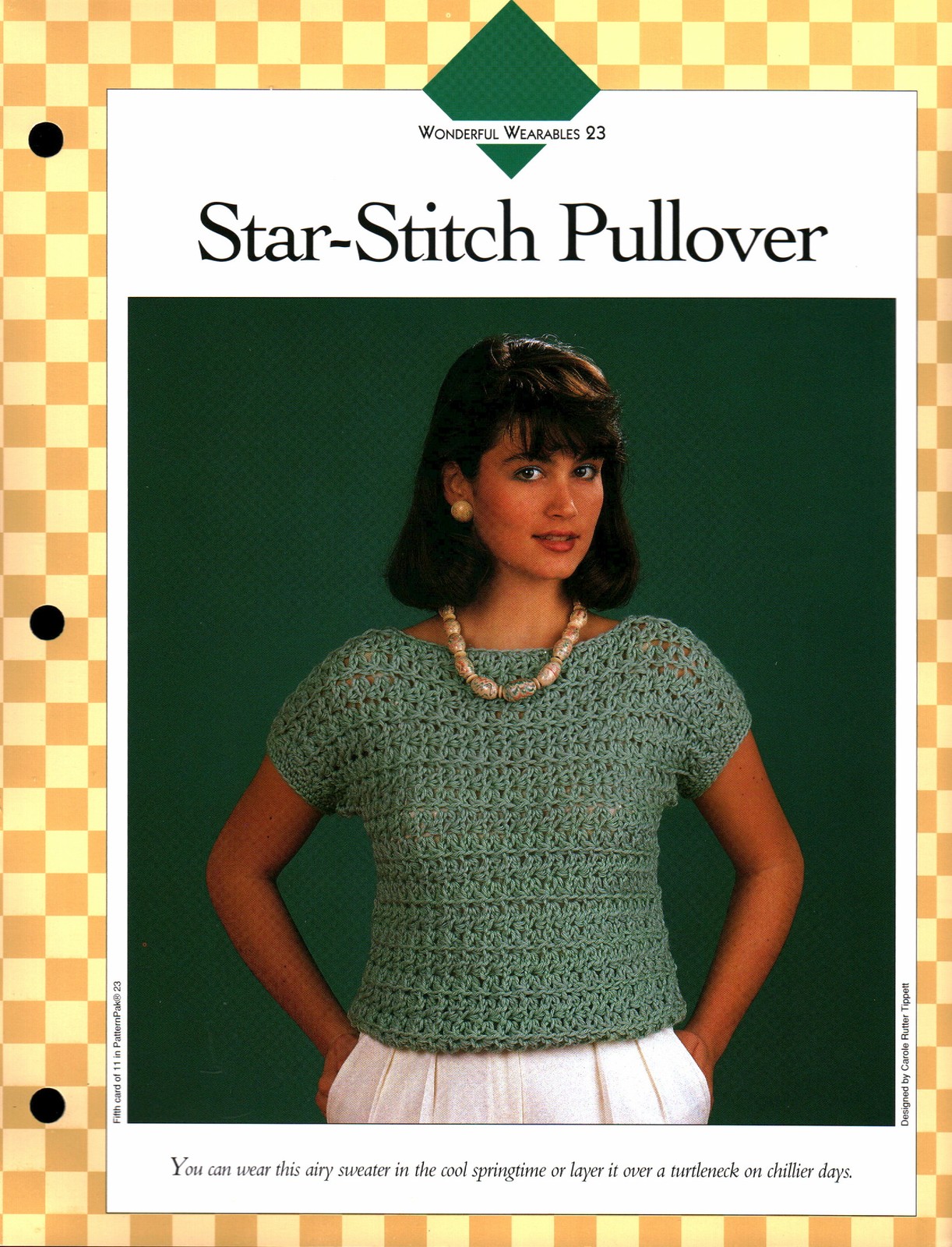 Star-Stitch Pullover - Wonderful Wear 23 | Vanna Crochet Faves 85230-E