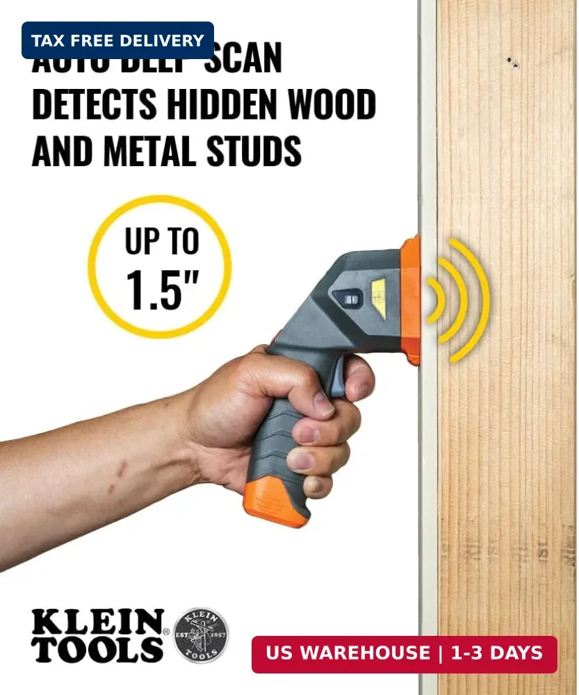 Klein Tools ESF150LL Electronic Stud Finder with Cross-Line Lasers, Bubble Level