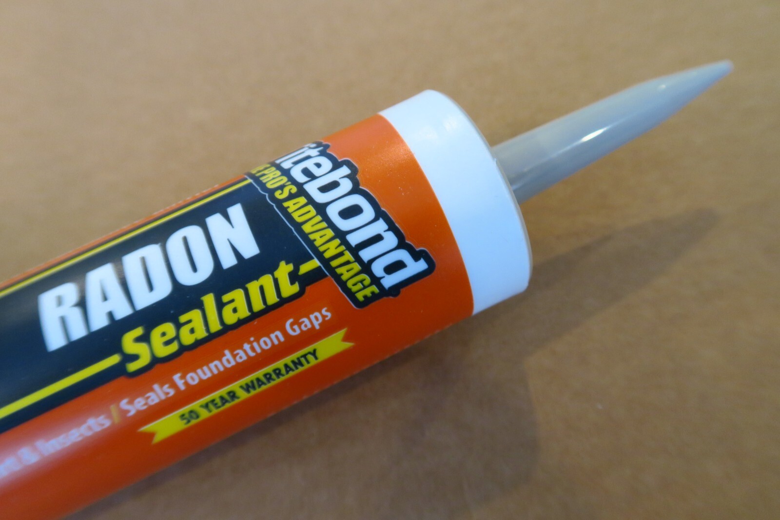 QTY 2, Titebond Low VOC Radon Sealant Gray Color 2-Pk 10.1 oz 50 Year Tube Caulk