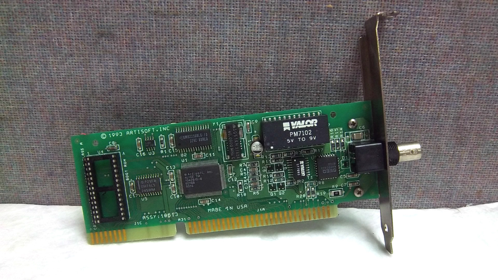 ARTISOFT NETWORK CARD 10614 REV. B N6DG-RACHEL 9340-00018 USED 10614 N6DGRACHEL