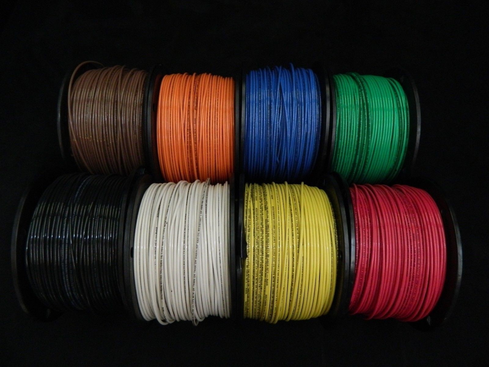 14 GAUGE THHN WIRE STRANDED PICK 5 COLORS 50 FT EACH THWN 600V CABLE AWG