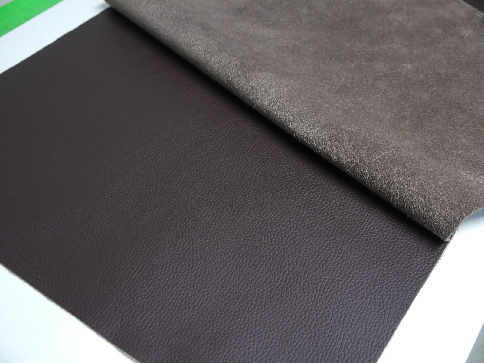 4 Large soft Leather panels Chocolate Top Quality Large 18" x 24"