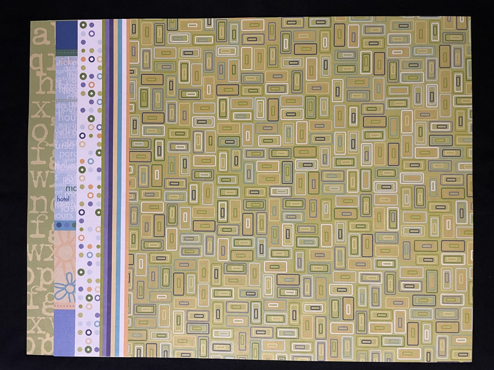 K I MEMORIES "PASSPORT" 12X12 PAPERS