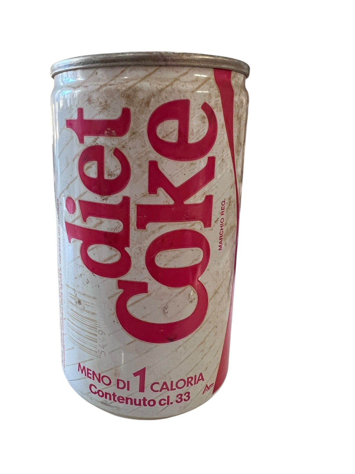 Vintage Diet Coke Coca Cola Soda Can Italy 1987 Italian