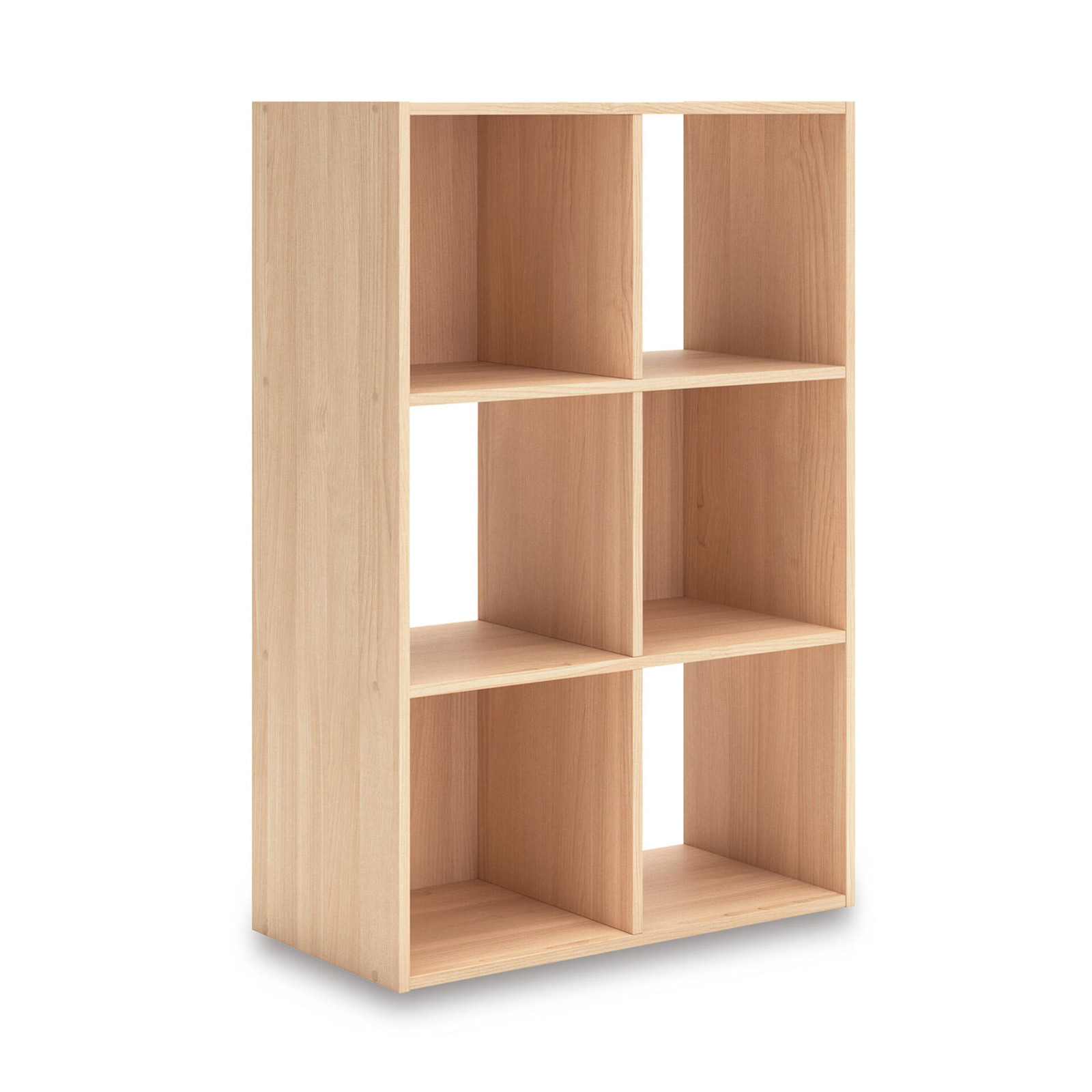 Signature Design by Ashley Piperton 6 Cube Storage Organizer with Natural Tan