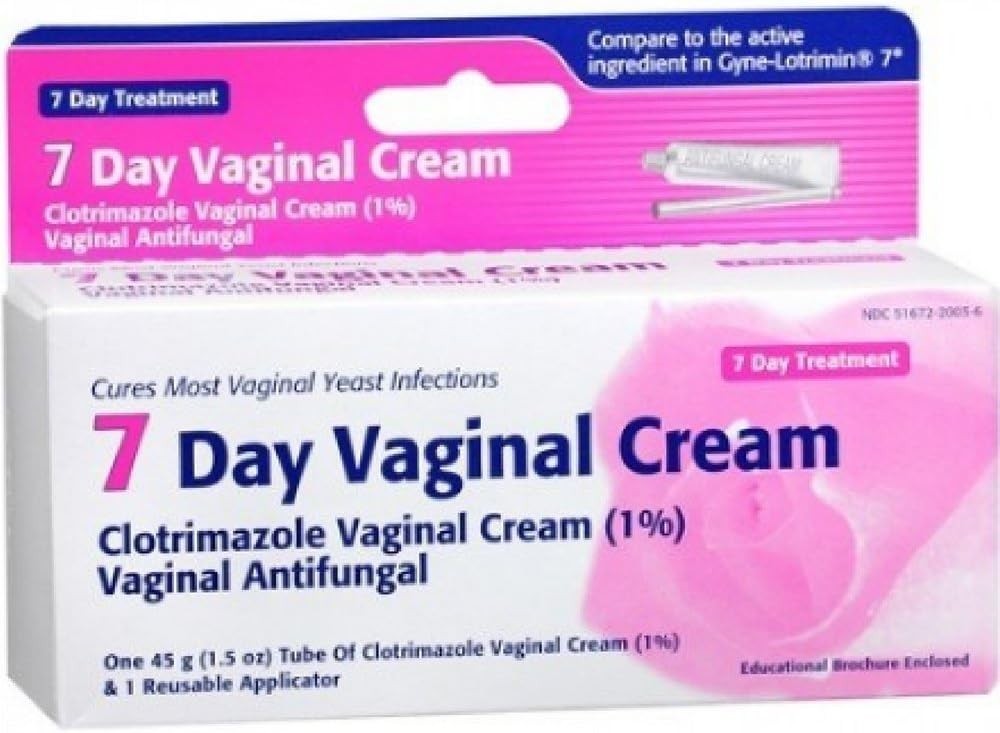 7 Day Vaginal Antifungal Cream USP 1% (PACK OF 2)