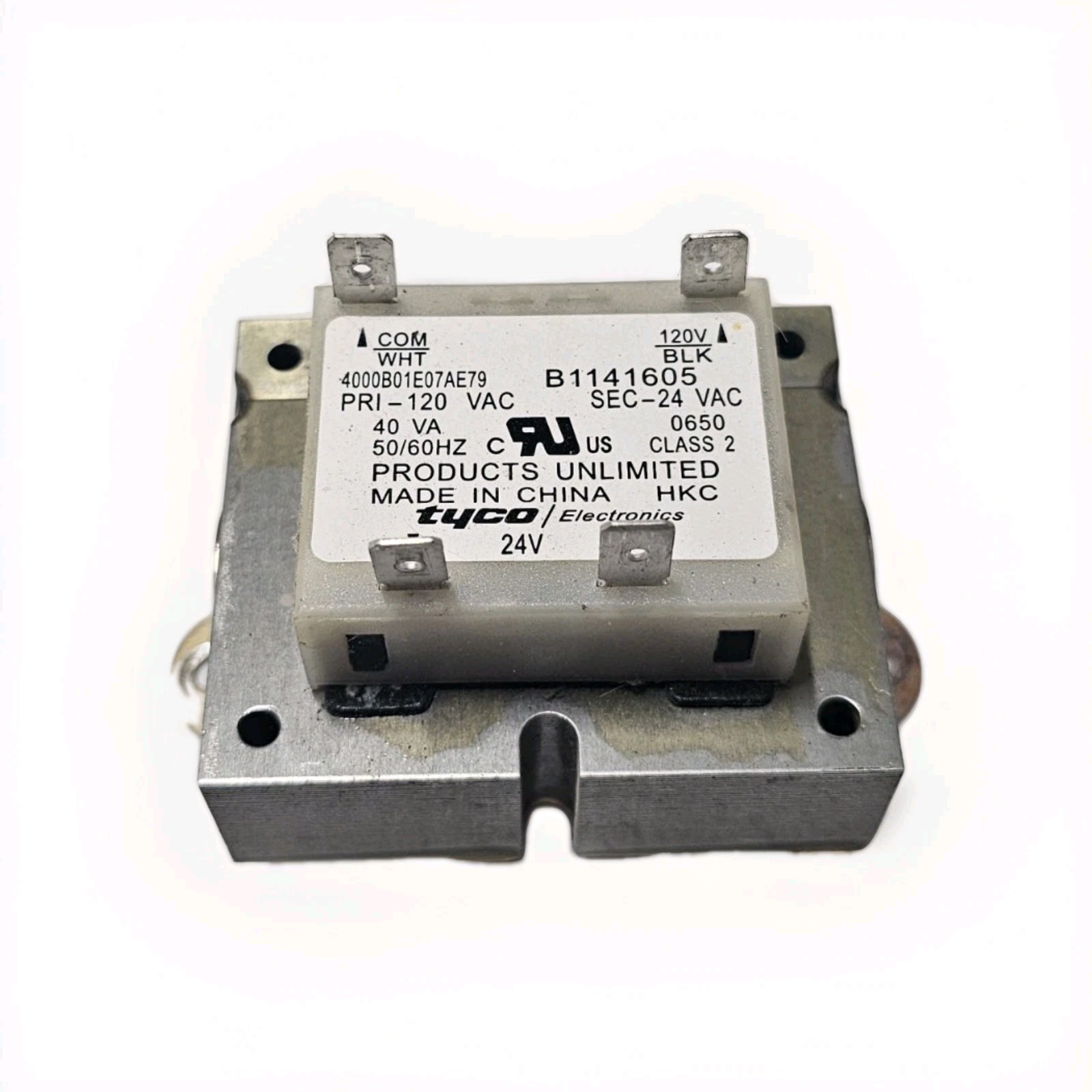 TYCO PRODUCTS UNLIMITED 4000B01E07AE79 B1141605 Furnace Transformer USED