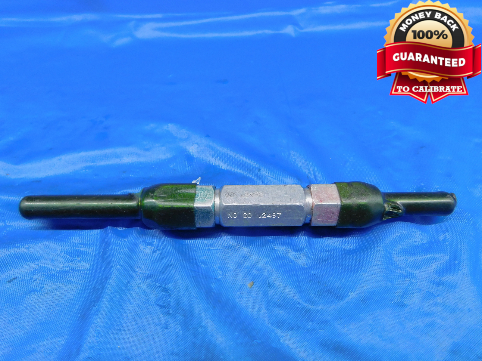 .2492 & .2497 PIN PLUG GAGE GO NO GO .2500 -.0003 UNDERSIZE 1/4 6.330 mm