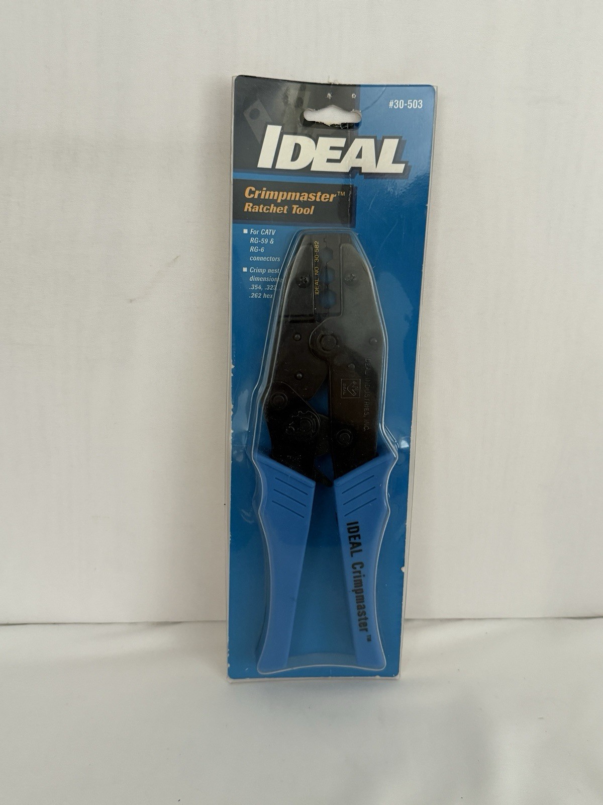 Ideal CrimpMaster 30-503 Crimper, Ratchet Crimp Tool Rg-59, Rg-6, New