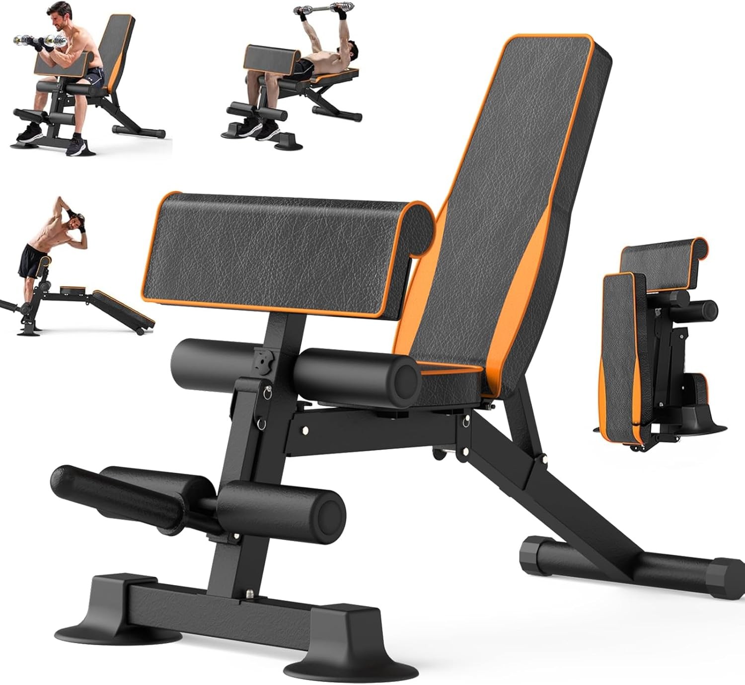 Foldable Adjustable Weight Bench for Workouts