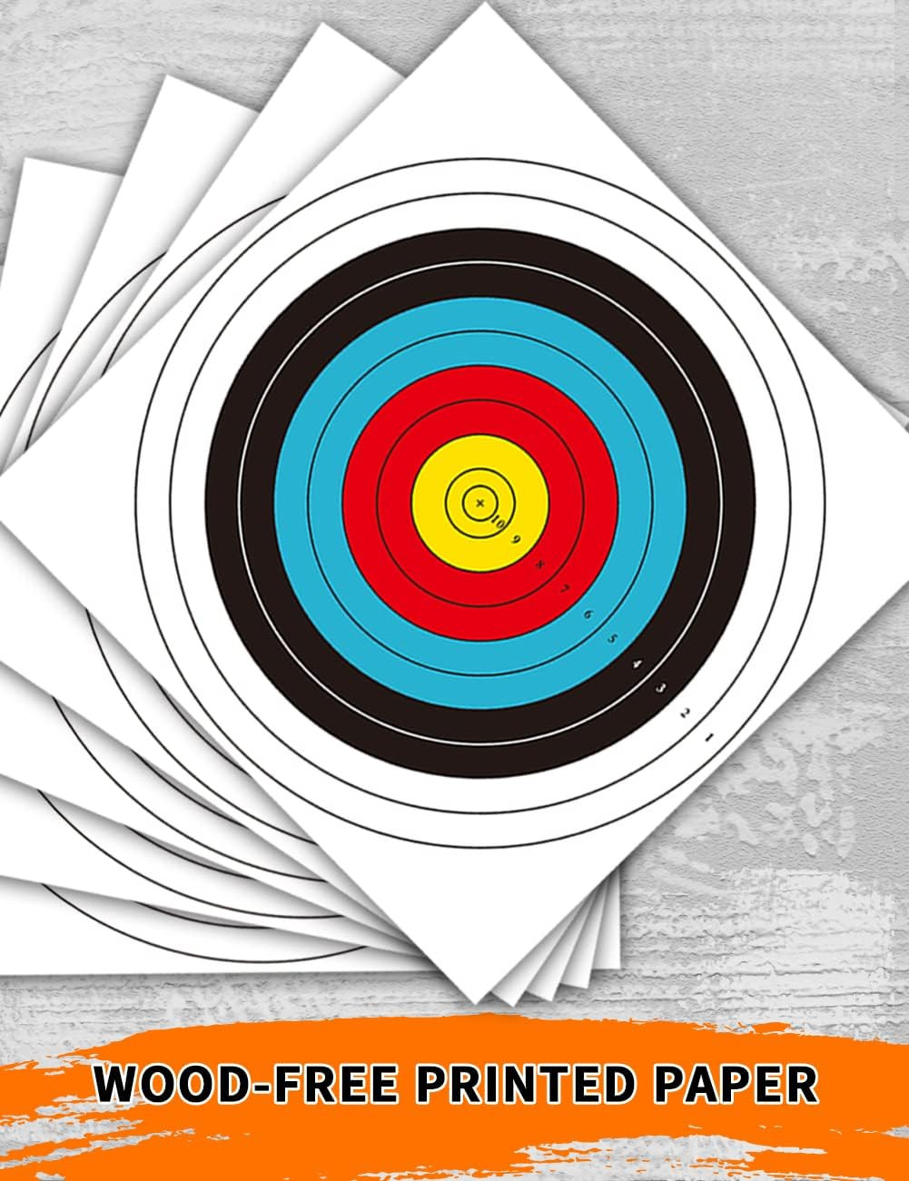 Archery Targets Paper for Backyard 30/50Pcs Standard Archery Target 40Cm 10 Ring