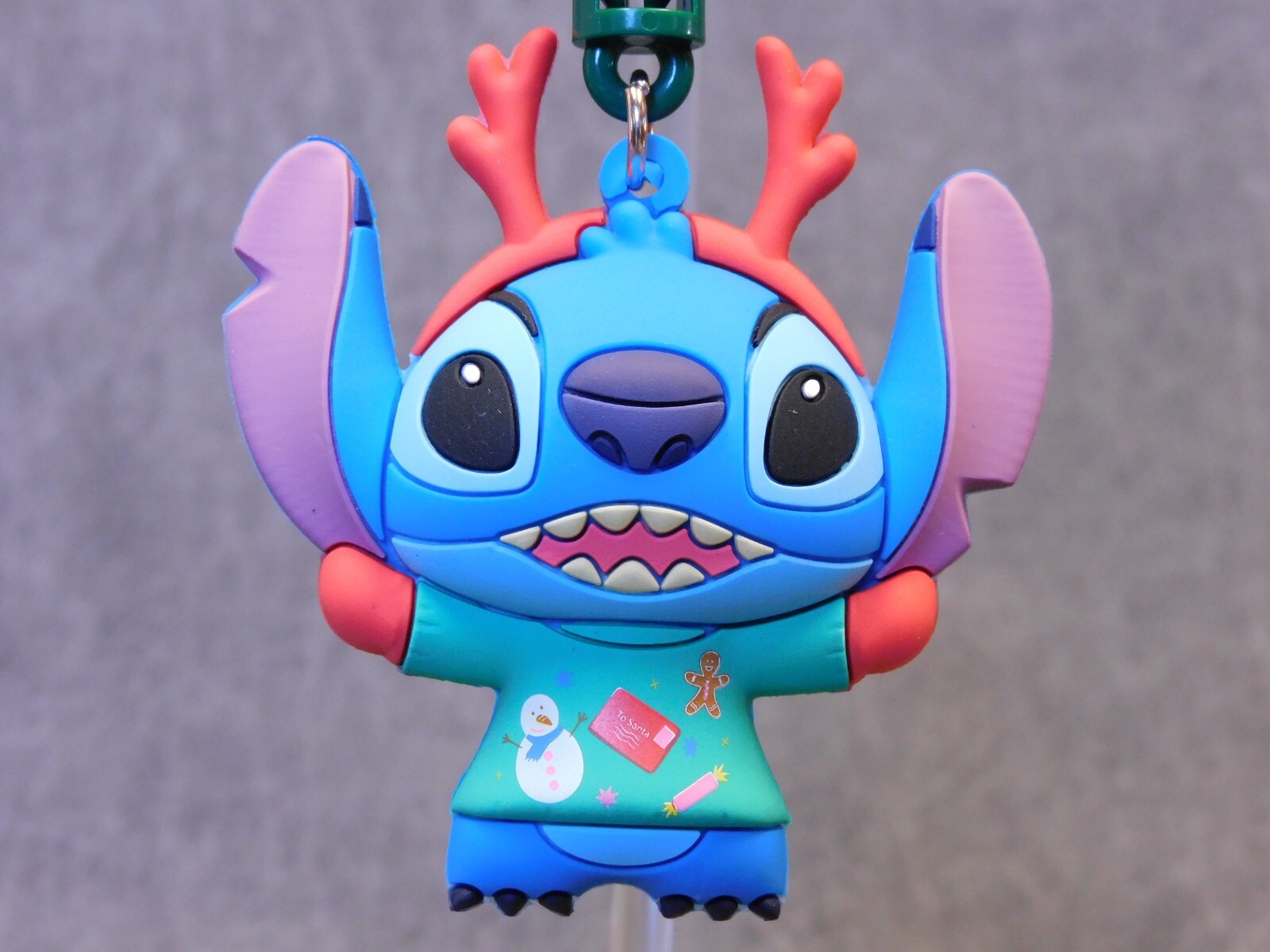 Disney Holiday NEW * Stitch Clip * Blind Bag Series 59 Key Chain Monogram