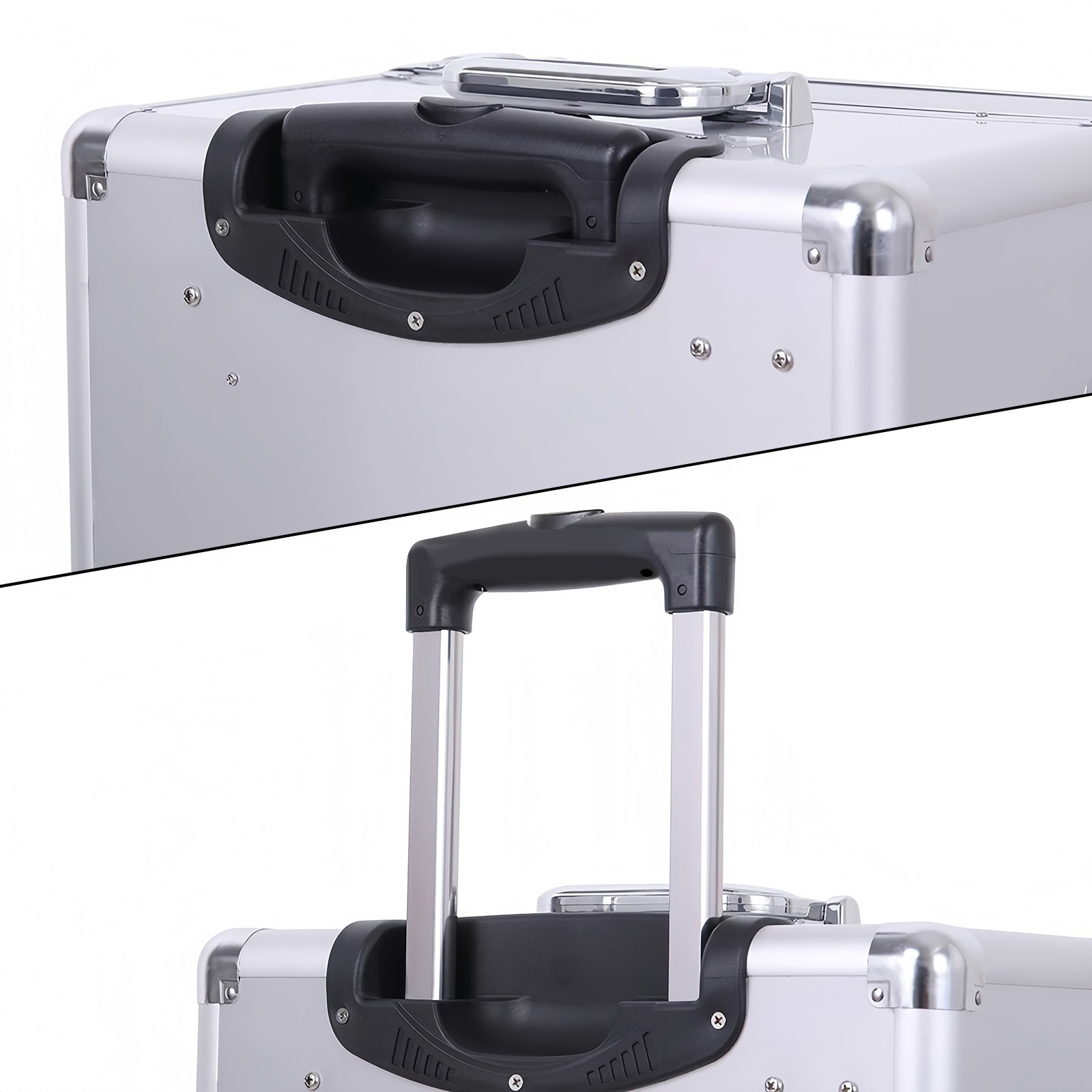 Portable Dental Delivery Unit Rolling Case Air Compressor Syringe Suction 4Hole