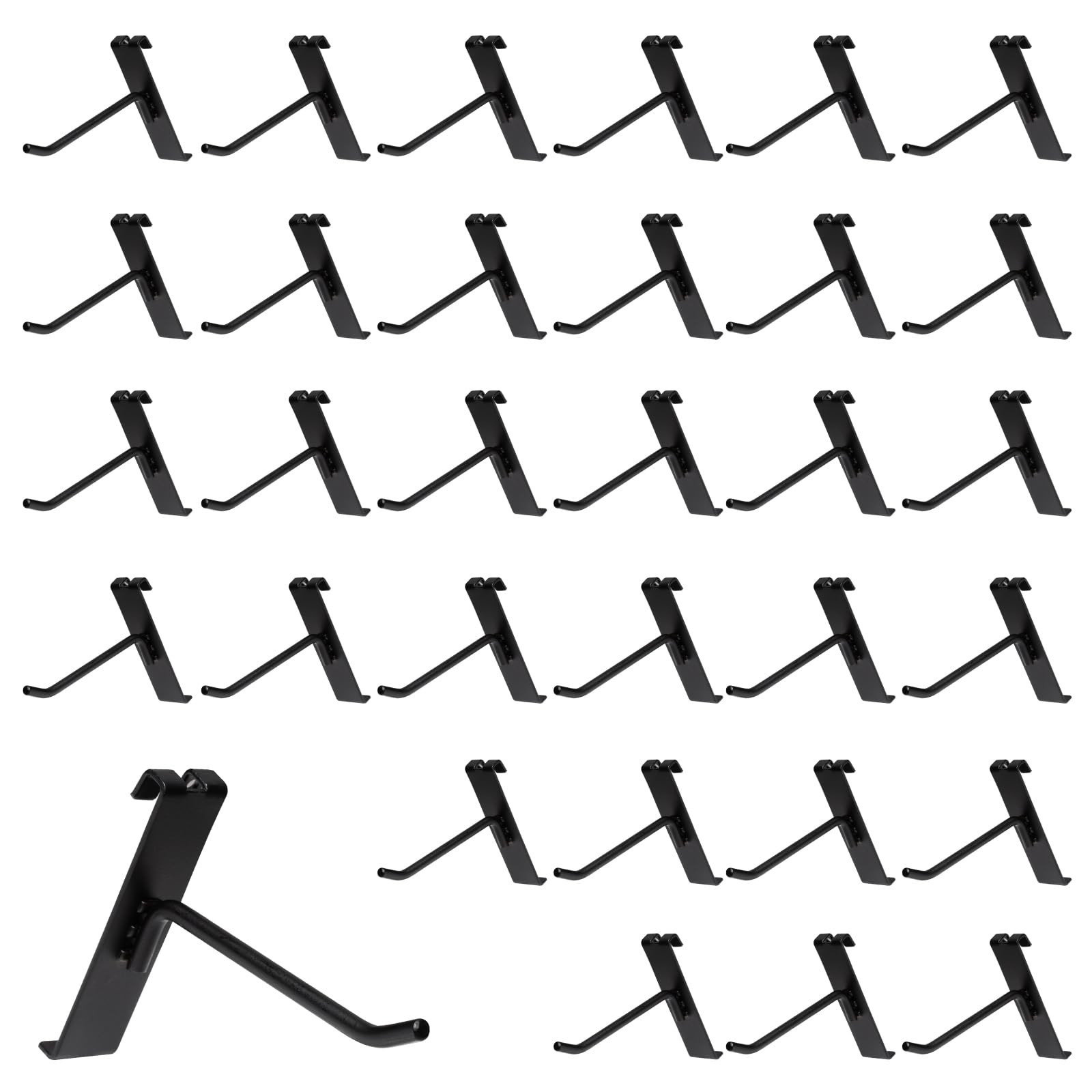4 Inch Gridwall Hooks, Grid Panel Hanging Hooks for Retail, Home, and Workspa...