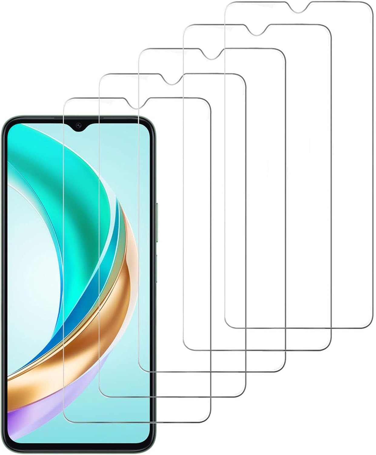 Foxx FOXXD A67L Screen Protector 5 Pack Bubble Free Scratch Resistant