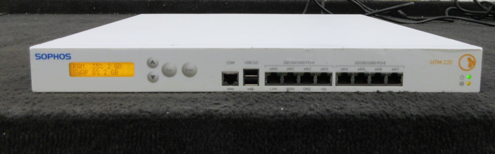 SOPHOS UTM-220 REV 5 8 PORT GIGABIT FIREWALL GATEWAY SECURITY APPLIANCE