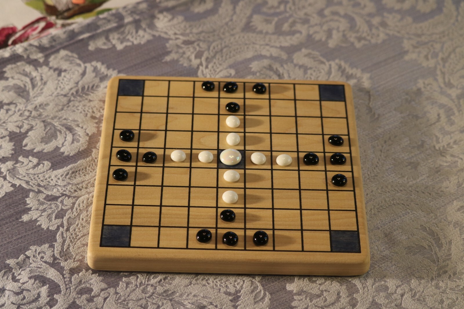 Tafl Game Board - Solid Hardwood for Brandub, Ard Ri, Tablut, and Hasami Shogi