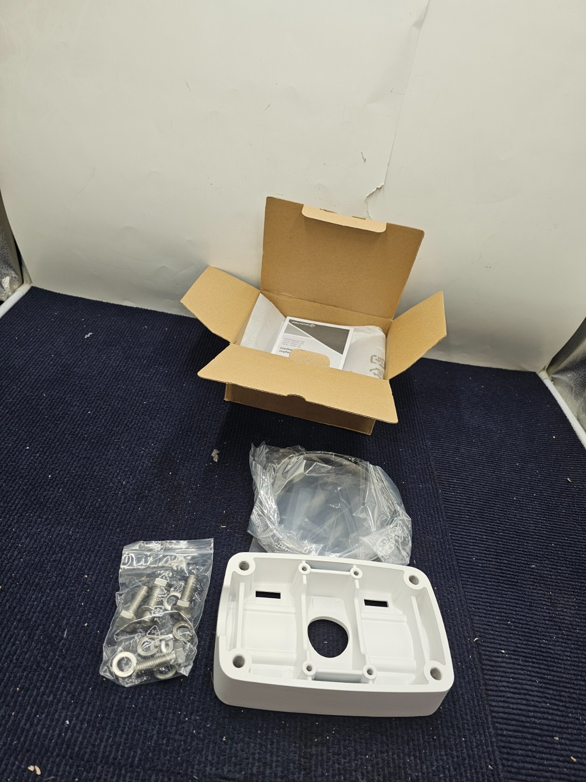 Hanwha Vision SBP-300PMW2 Pole Mount Adapter Accessory, White