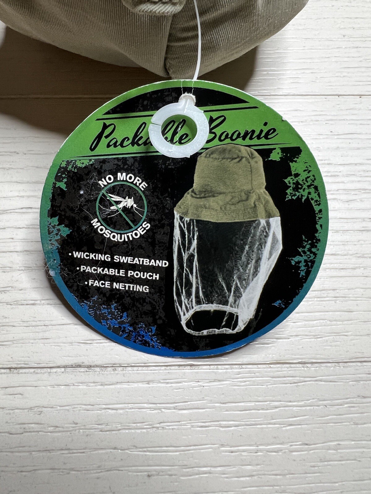 Packable Bucket Boonie With Face Netting Khaki One Size