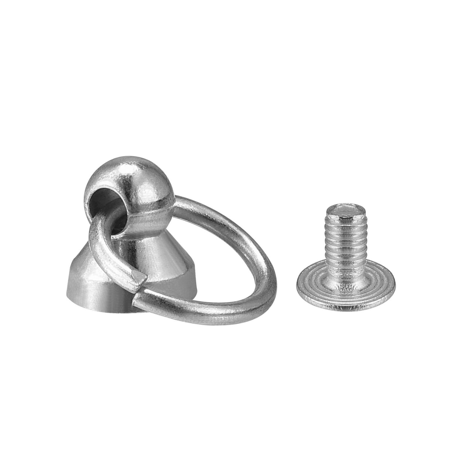 0.47" Toroidal Joint Button Pin Rivets Screw Silver 20 Pcs