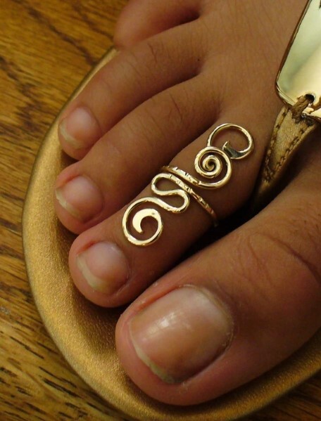 Adjustable Women's Solid Metal BigLong 925 Silver BIRTHDAY GIFT Toe Ring