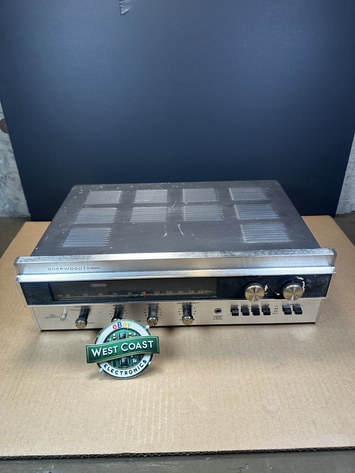Vintage Sherwood S-8500 FM Stereo Receiver Tested READ!!!