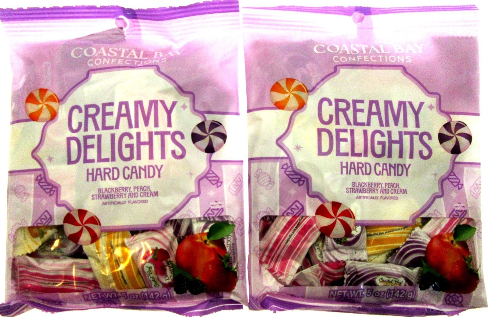 Creamy Delight Hard Candy ~ Coastal Bay 5oz bag Lot of 2