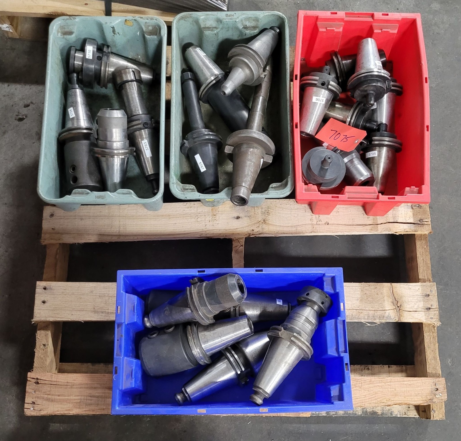 Lot of 20 – CAT 50 Tool Holders – Various Types