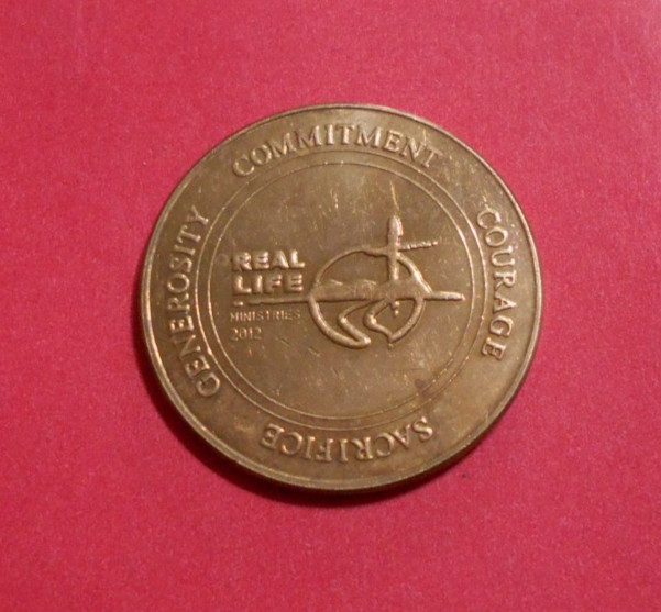 Real Life Ministries collectors token USA coin 2012 medallion Historic Faith