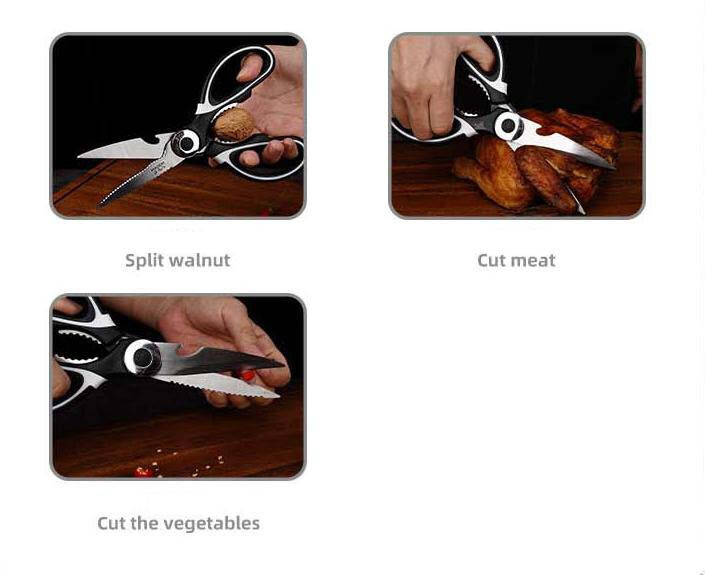 Kitchen Shears Stainless Steel Kitchen Scissors Ultra Sharp For BBQ Meat Chicken
