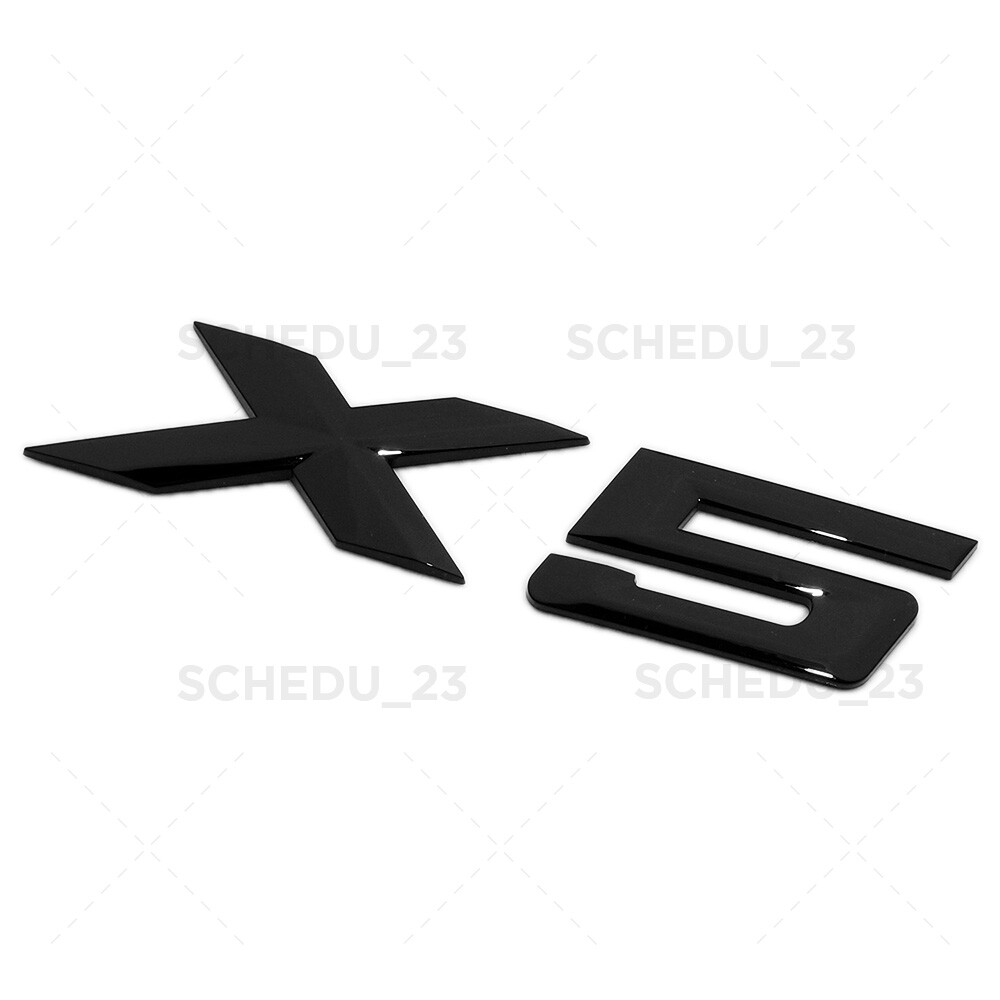 14-26 Gloss Black BMW X5 Rear Liftgate Letter Emblem Badge Trunk ABS /M Sport
