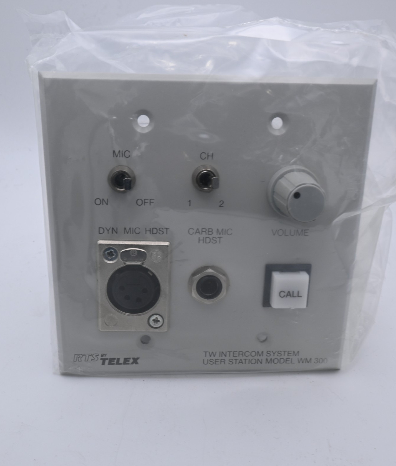 Telex TW Intercom System User Station WM300 Uninstalled Condition  FREE SHIPPING