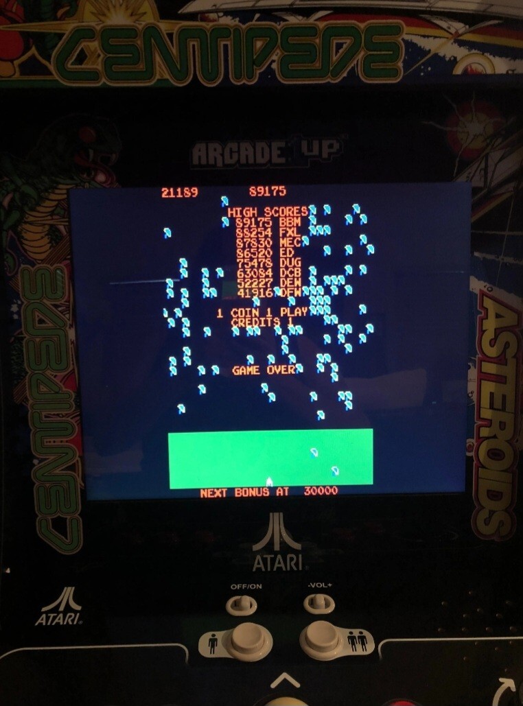 Arcade1Up Atari Deluxe 12-In-1 Arcade Machine with Riser. Asteroids Centipede